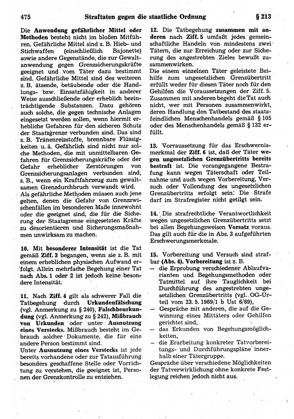 Strafrecht der Deutschen Demokratischen Republik (DDR), Kommentar zum Strafgesetzbuch (StGB) 1987, Seite 475 (Strafr. DDR Komm. StGB 1987, S. 475)