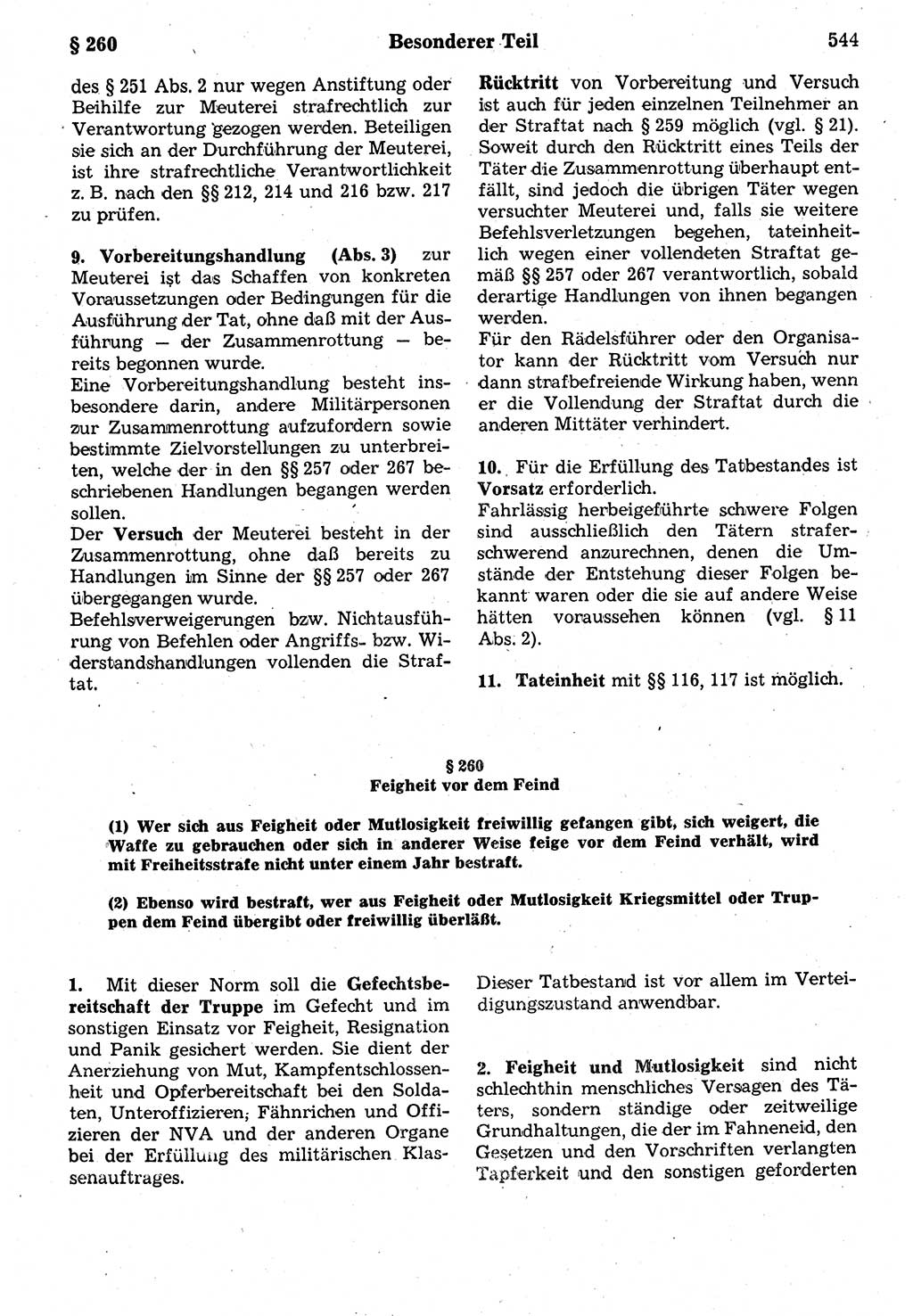 Strafrecht der Deutschen Demokratischen Republik (DDR), Kommentar zum Strafgesetzbuch (StGB) 1987, Seite 544 (Strafr. DDR Komm. StGB 1987, S. 544)