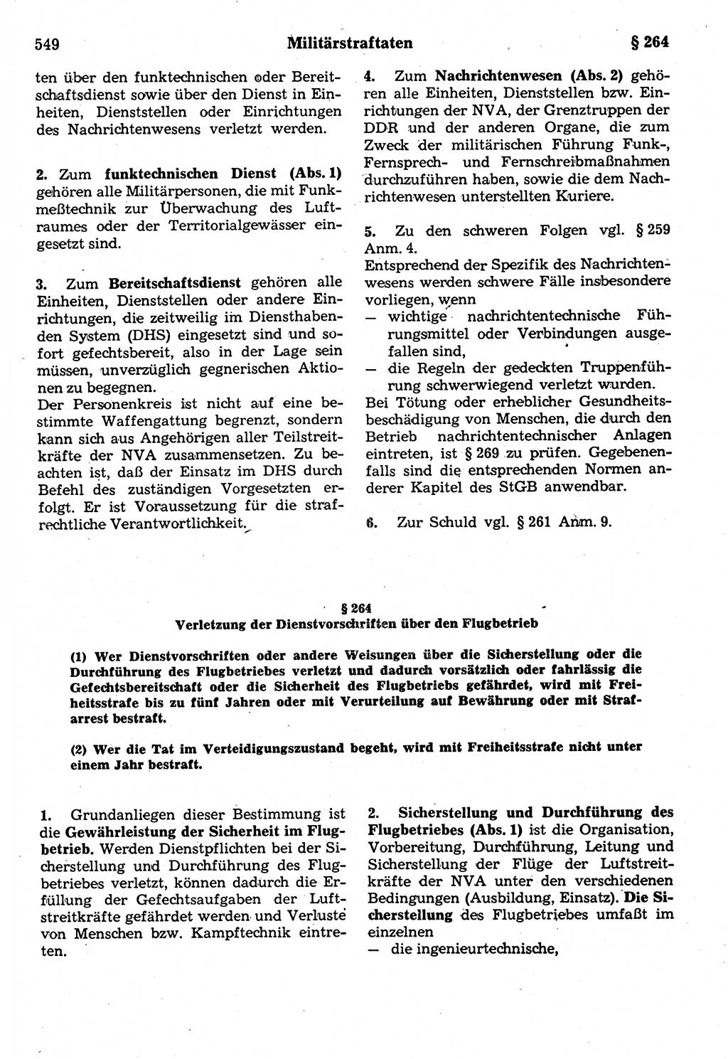 Strafrecht der Deutschen Demokratischen Republik (DDR), Kommentar zum Strafgesetzbuch (StGB) 1987, Seite 549 (Strafr. DDR Komm. StGB 1987, S. 549)