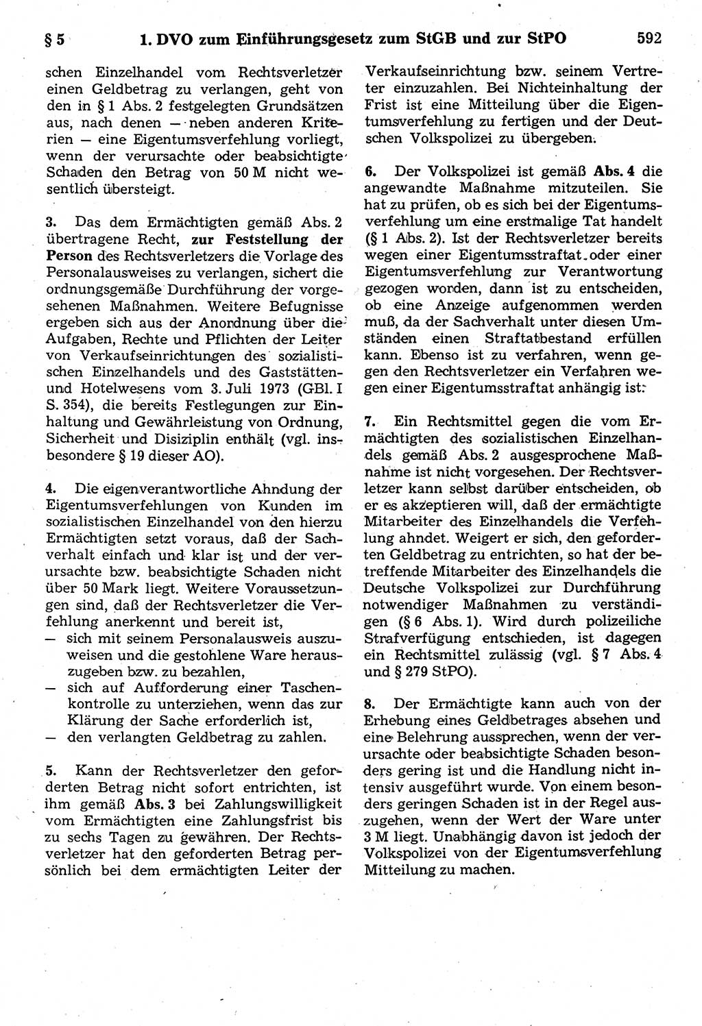 Strafrecht der Deutschen Demokratischen Republik (DDR), Kommentar zum Strafgesetzbuch (StGB) 1987, Seite 592 (Strafr. DDR Komm. StGB 1987, S. 592)