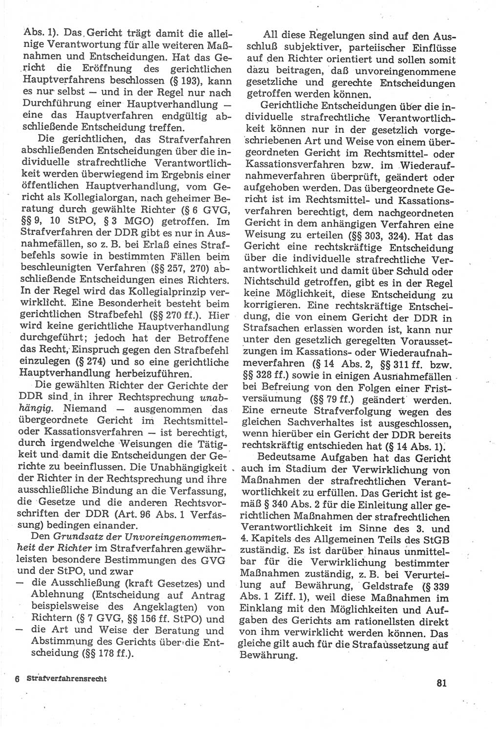Strafverfahrensrecht [Deutsche Demokratische Republik (DDR)], Lehrbuch 1987, Seite 81 (Strafverf.-R. DDR Lb. 1987, S. 81)