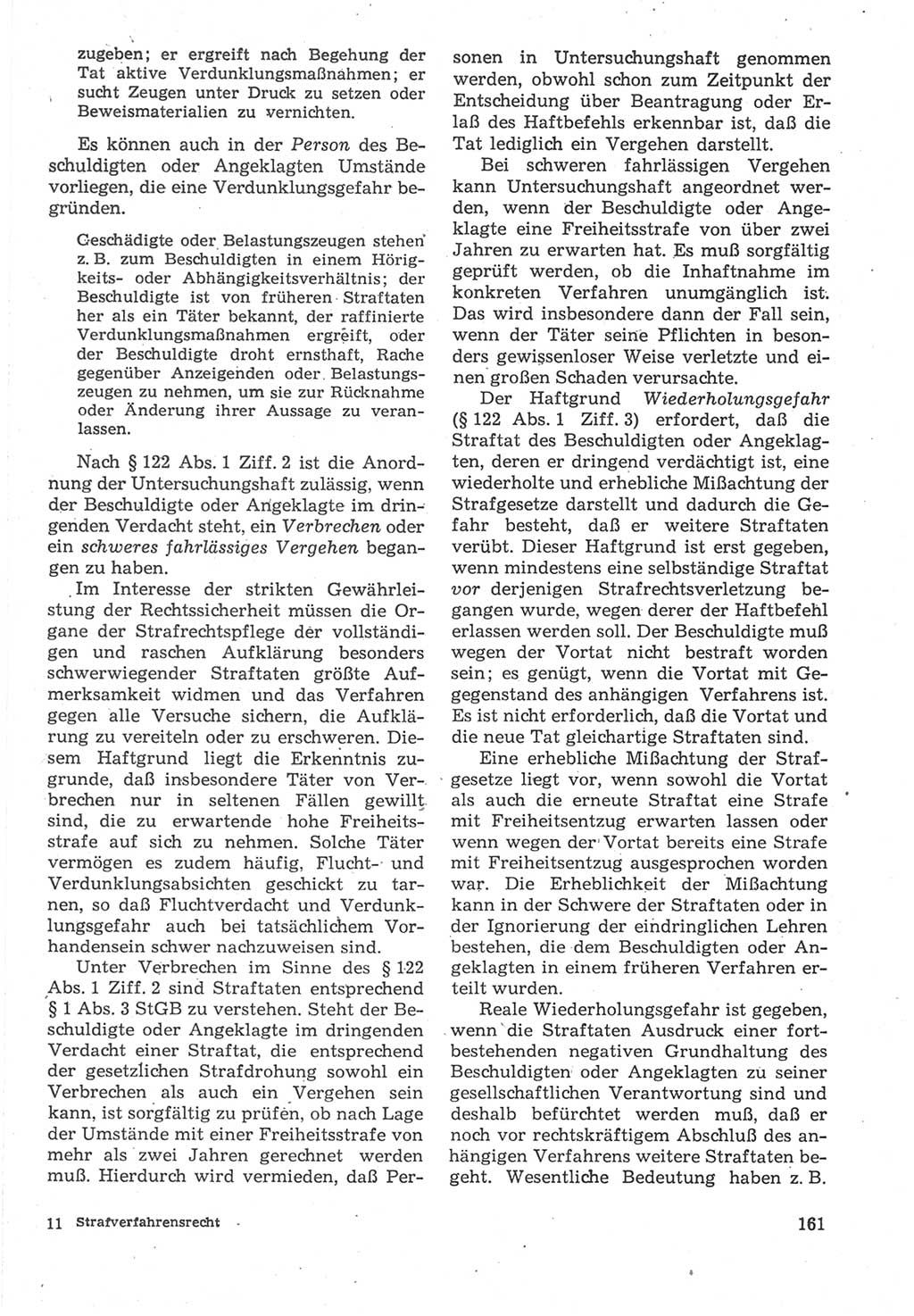 Strafverfahrensrecht [Deutsche Demokratische Republik (DDR)], Lehrbuch 1987, Seite 161 (Strafverf.-R. DDR Lb. 1987, S. 161)