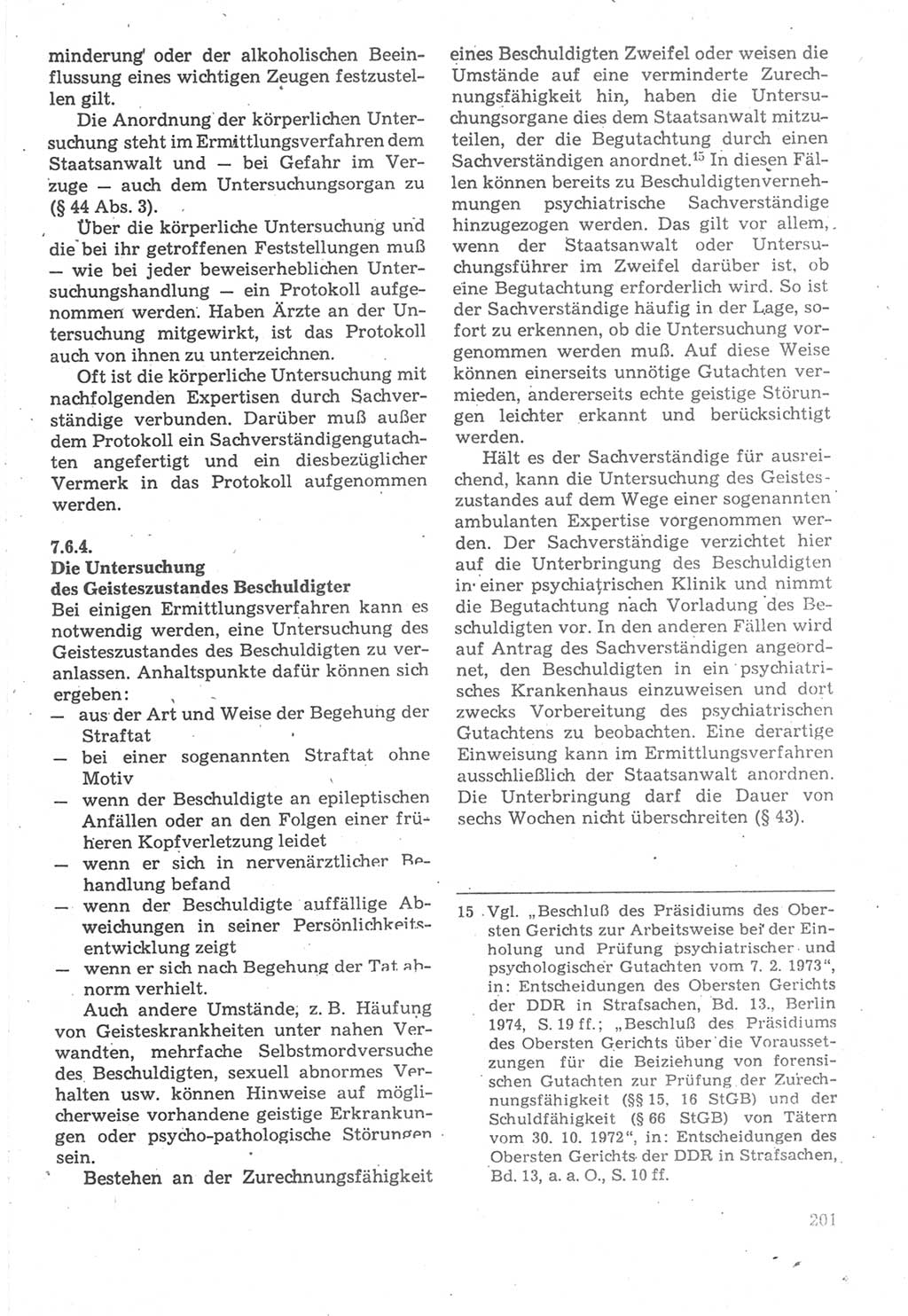 Strafverfahrensrecht [Deutsche Demokratische Republik (DDR)], Lehrbuch 1987, Seite 201 (Strafverf.-R. DDR Lb. 1987, S. 201)
