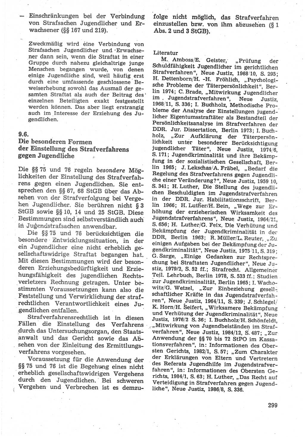 Strafverfahrensrecht [Deutsche Demokratische Republik (DDR)], Lehrbuch 1987, Seite 299 (Strafverf.-R. DDR Lb. 1987, S. 299)
