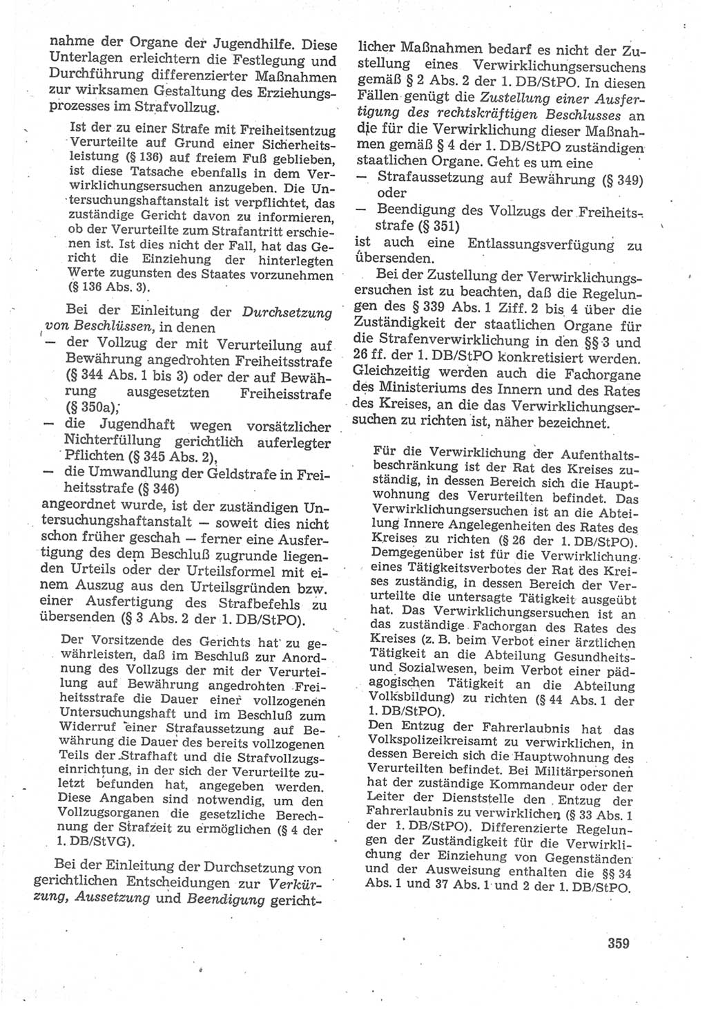 Strafverfahrensrecht [Deutsche Demokratische Republik (DDR)], Lehrbuch 1987, Seite 359 (Strafverf.-R. DDR Lb. 1987, S. 359)