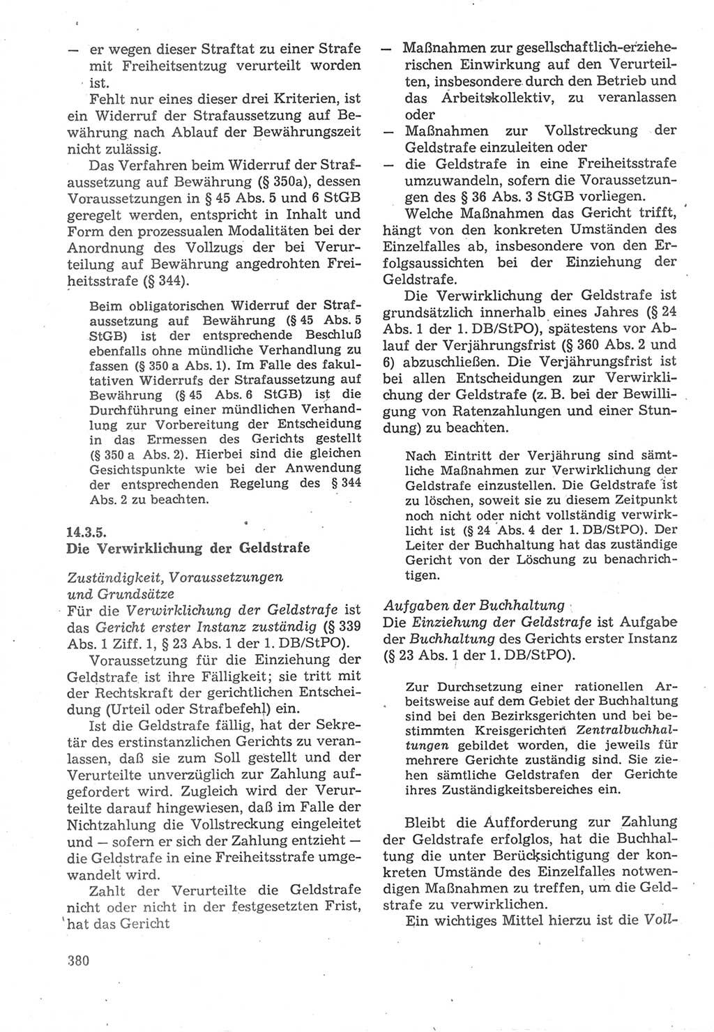 Strafverfahrensrecht [Deutsche Demokratische Republik (DDR)], Lehrbuch 1987, Seite 380 (Strafverf.-R. DDR Lb. 1987, S. 380)