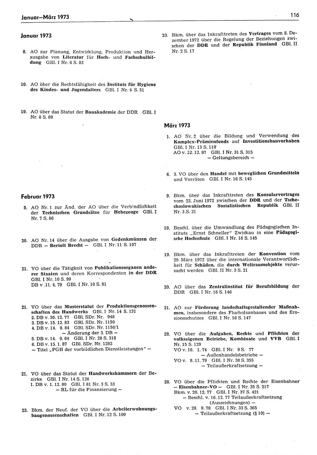 Das geltende Recht der Deutschen Demokratischen Republik (DDR) 1949-1988, Seite 116 (Gelt. R. DDR 1949-1988, S. 116)