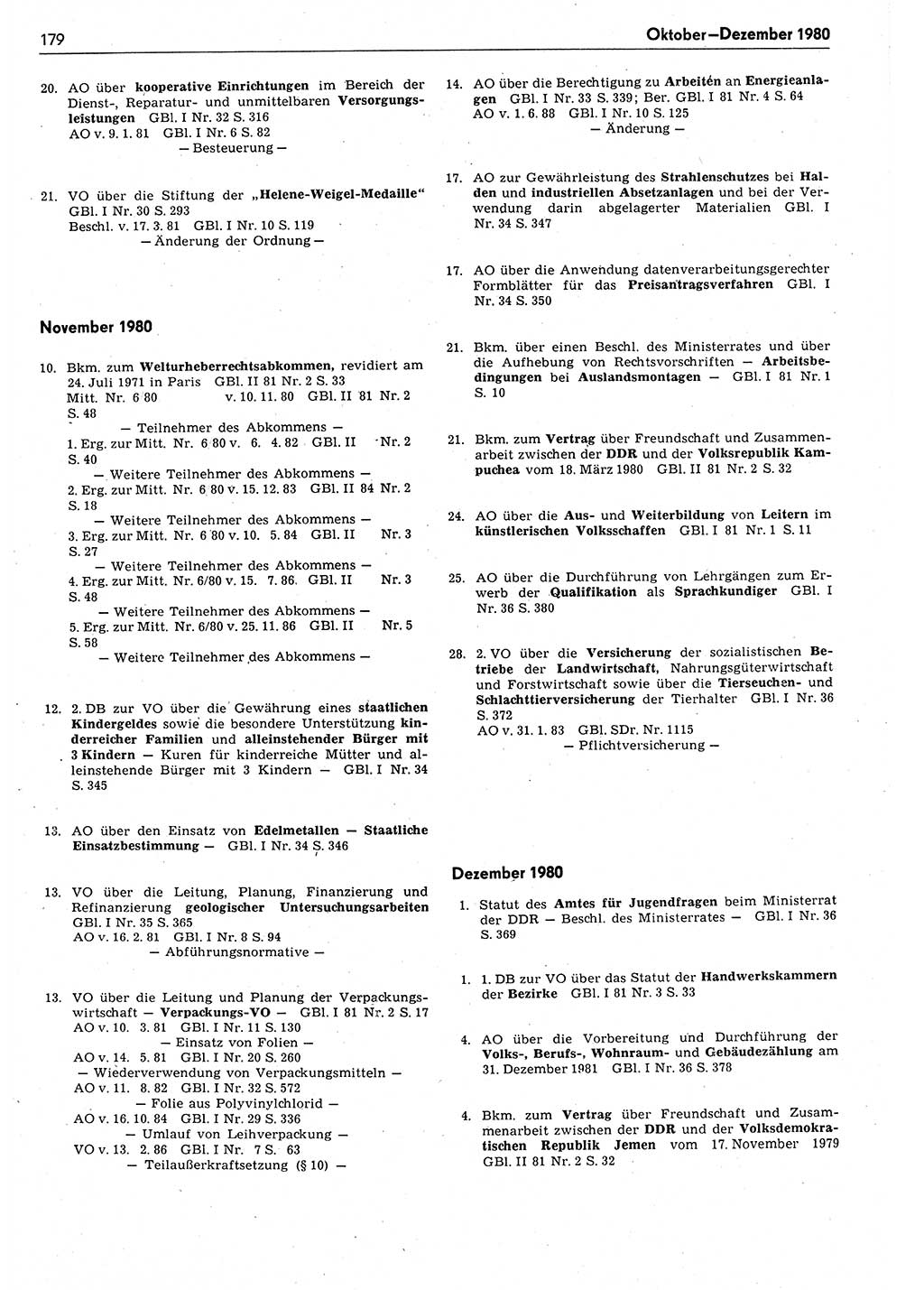 Das geltende Recht der Deutschen Demokratischen Republik (DDR) 1949-1988, Seite 179 (Gelt. R. DDR 1949-1988, S. 179)