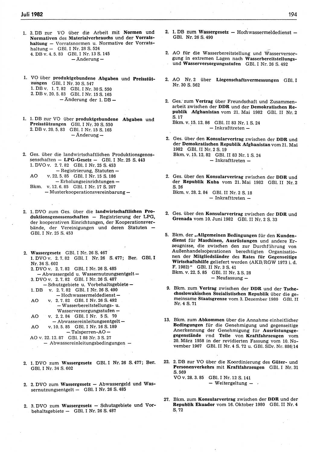 Das geltende Recht der Deutschen Demokratischen Republik (DDR) 1949-1988, Seite 194 (Gelt. R. DDR 1949-1988, S. 194)