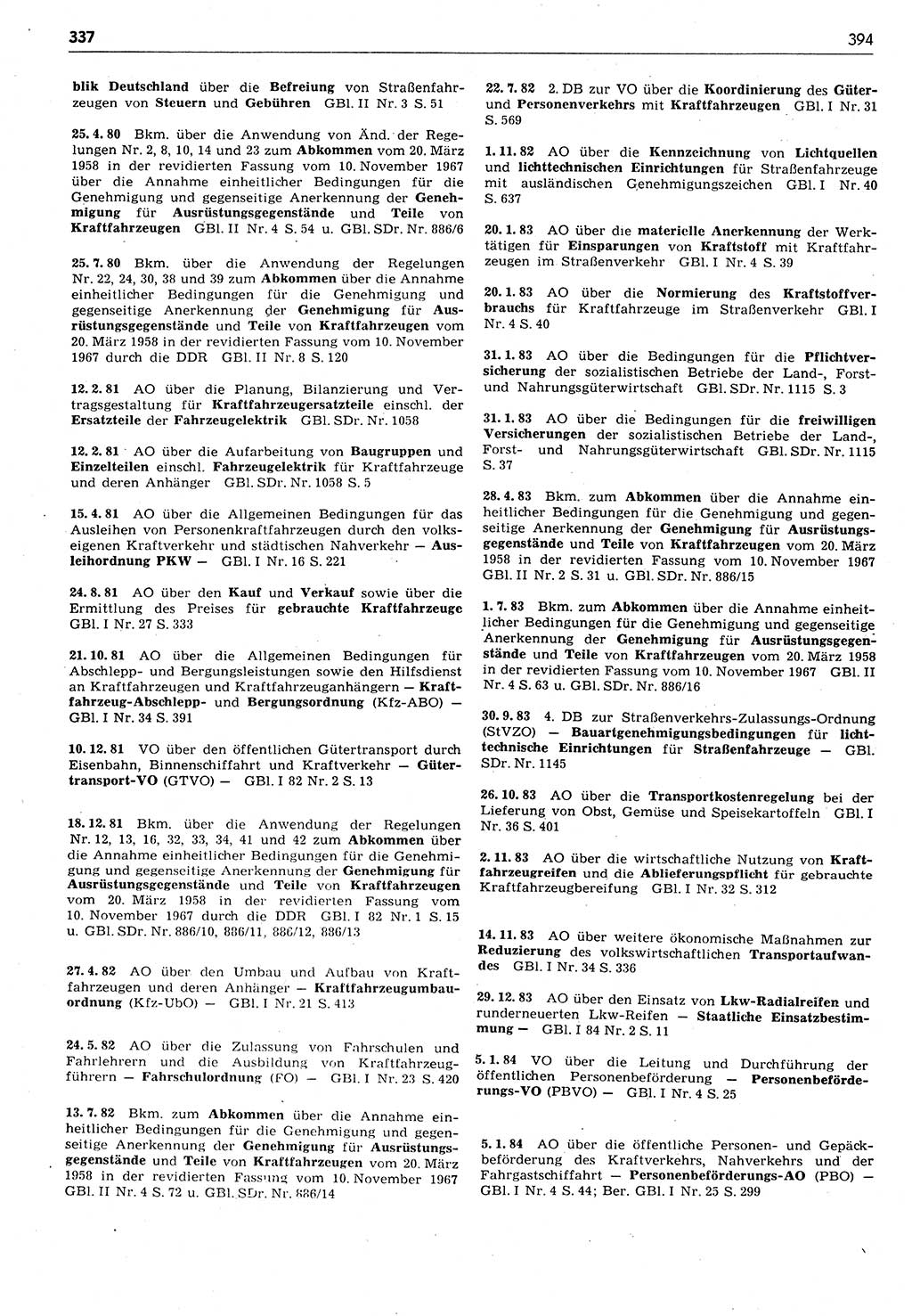 Das geltende Recht der Deutschen Demokratischen Republik (DDR) 1949-1988, Seite 394 (Gelt. R. DDR 1949-1988, S. 394)