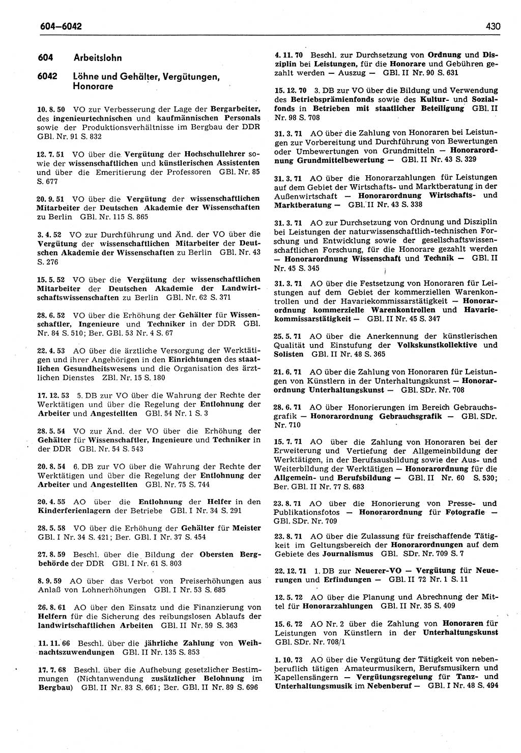 Das geltende Recht der Deutschen Demokratischen Republik (DDR) 1949-1988, Seite 430 (Gelt. R. DDR 1949-1988, S. 430)