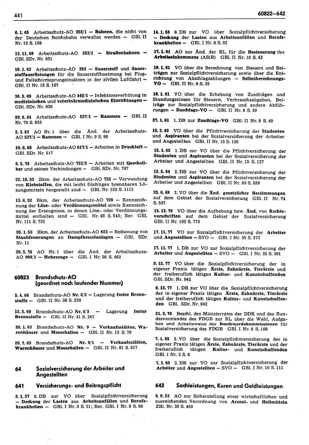 Das geltende Recht der Deutschen Demokratischen Republik (DDR) 1949-1988, Seite 441 (Gelt. R. DDR 1949-1988, S. 441)