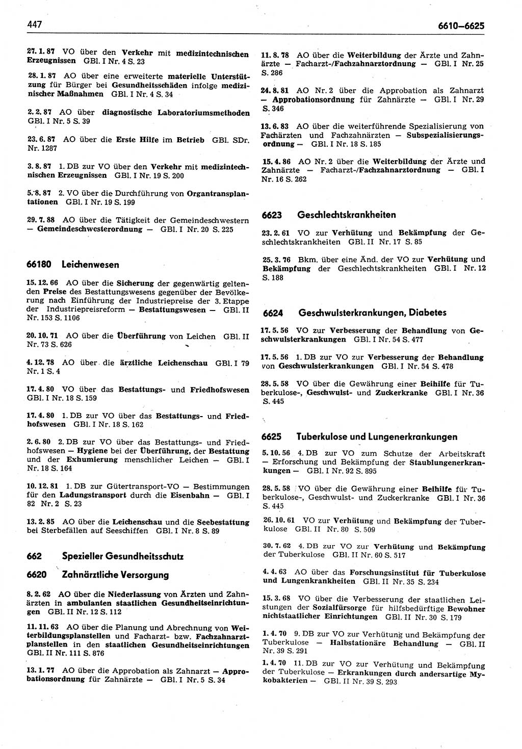 Das geltende Recht der Deutschen Demokratischen Republik (DDR) 1949-1988, Seite 447 (Gelt. R. DDR 1949-1988, S. 447)