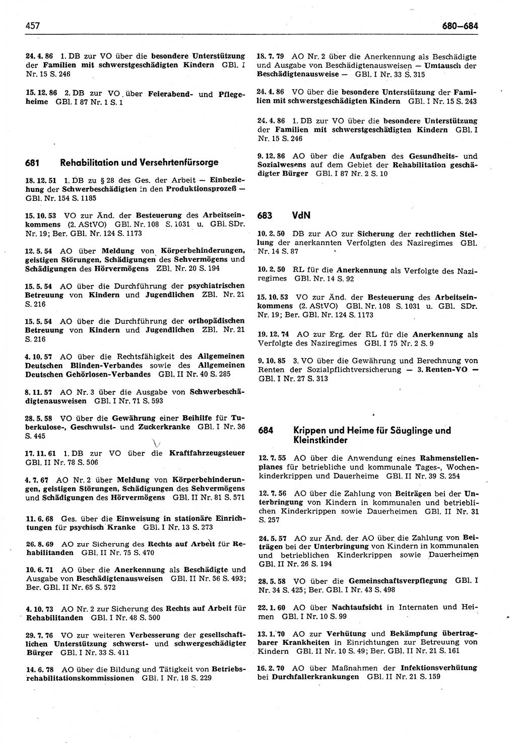 Das geltende Recht der Deutschen Demokratischen Republik (DDR) 1949-1988, Seite 457 (Gelt. R. DDR 1949-1988, S. 457)