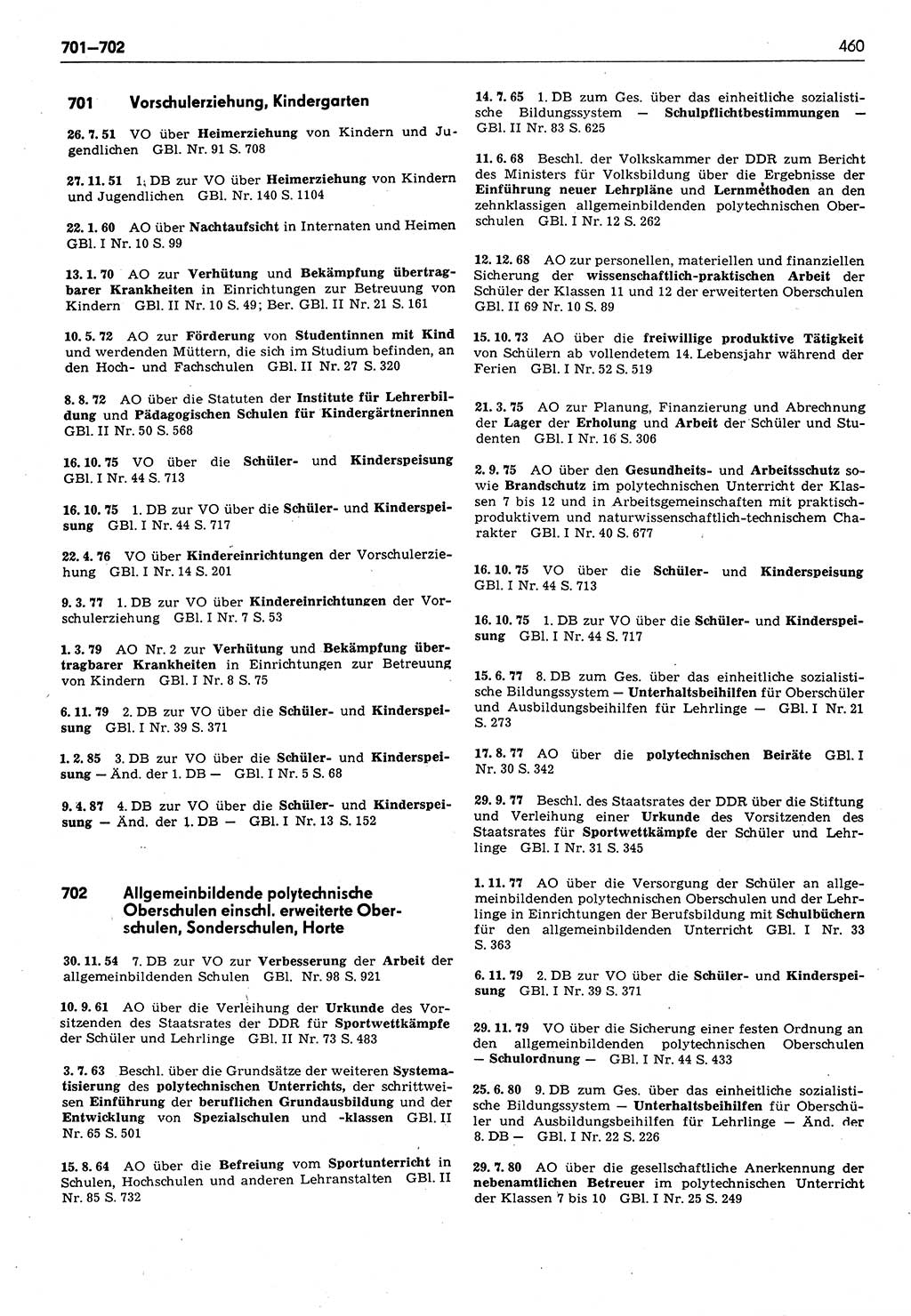 Das geltende Recht der Deutschen Demokratischen Republik (DDR) 1949-1988, Seite 460 (Gelt. R. DDR 1949-1988, S. 460)