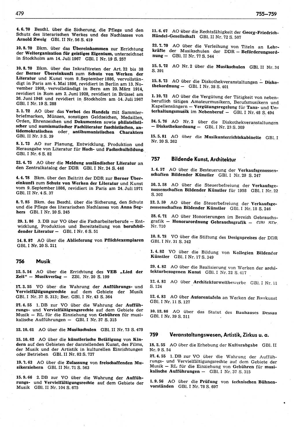 Das geltende Recht der Deutschen Demokratischen Republik (DDR) 1949-1988, Seite 479 (Gelt. R. DDR 1949-1988, S. 479)