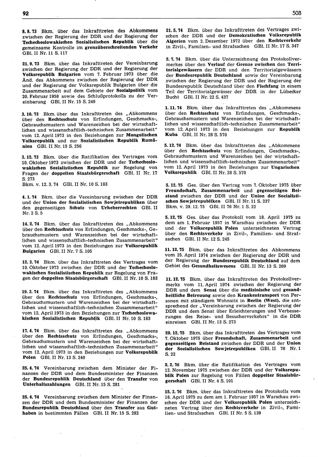 Das geltende Recht der Deutschen Demokratischen Republik (DDR) 1949-1988, Seite 508 (Gelt. R. DDR 1949-1988, S. 508)