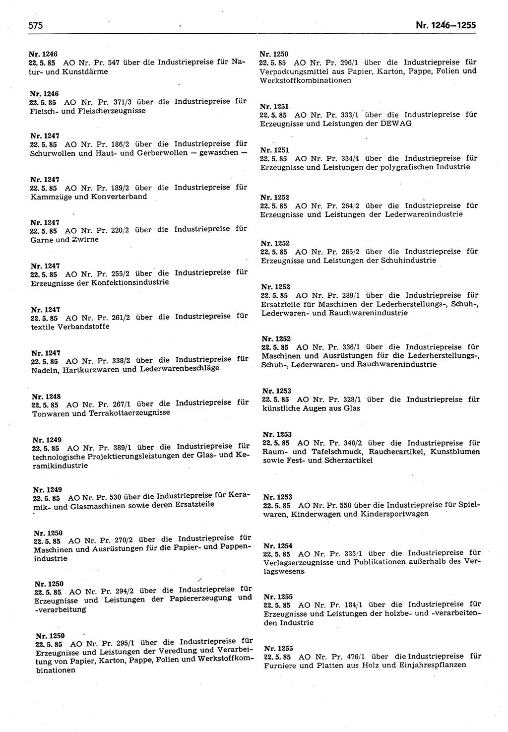 Das geltende Recht der Deutschen Demokratischen Republik (DDR) 1949-1988, Seite 575 (Gelt. R. DDR 1949-1988, S. 575)