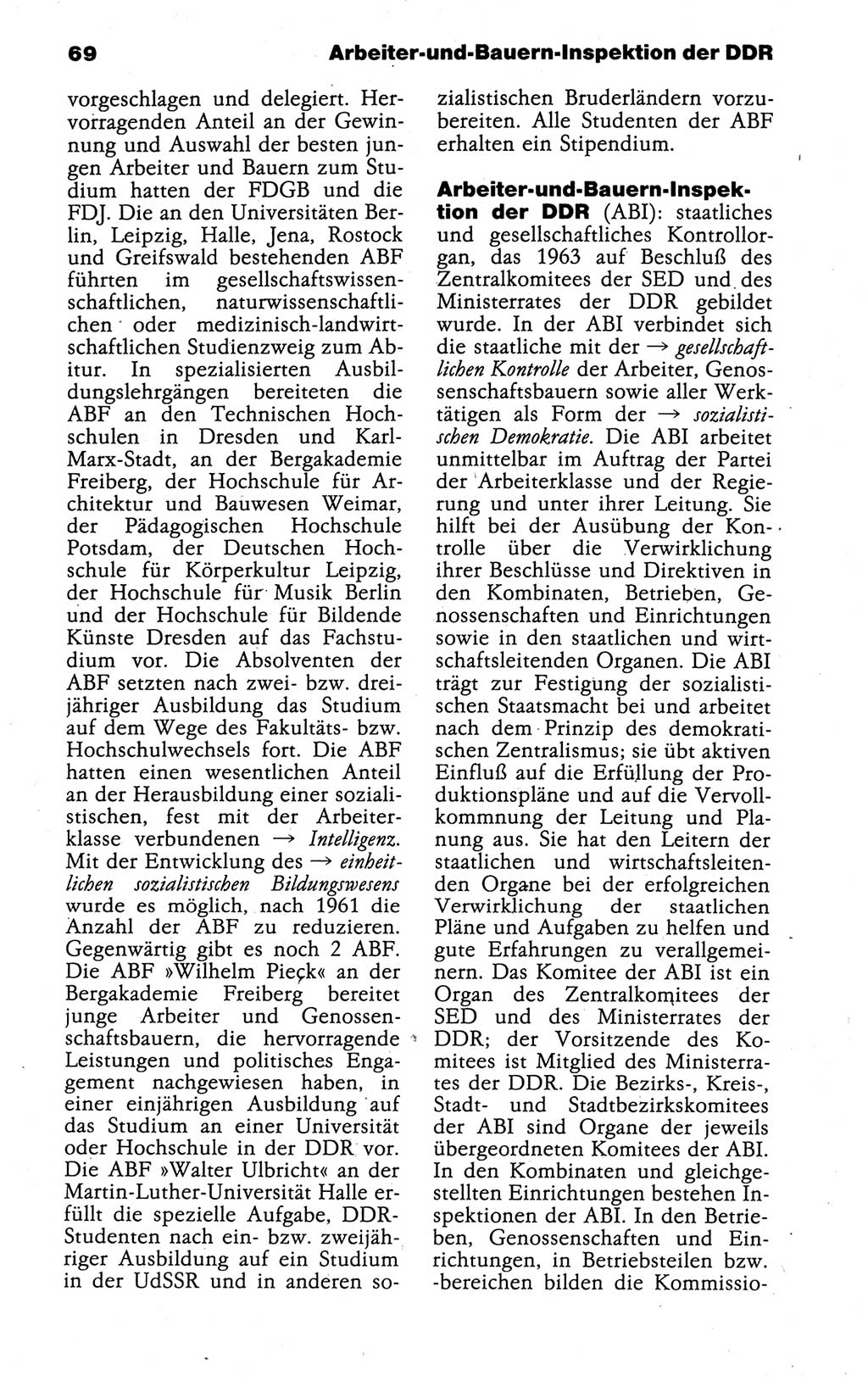 Kleines politisches Wörterbuch [Deutsche Demokratische Republik (DDR)] 1988, Seite 69 (Kl. pol. Wb. DDR 1988, S. 69)