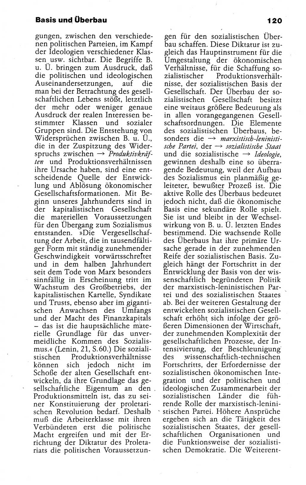 Kleines politisches Wörterbuch [Deutsche Demokratische Republik (DDR)] 1988, Seite 120 (Kl. pol. Wb. DDR 1988, S. 120)