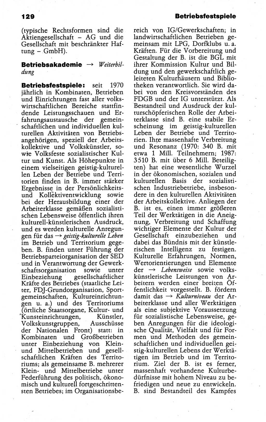 Kleines politisches Wörterbuch [Deutsche Demokratische Republik (DDR)] 1988, Seite 129 (Kl. pol. Wb. DDR 1988, S. 129)