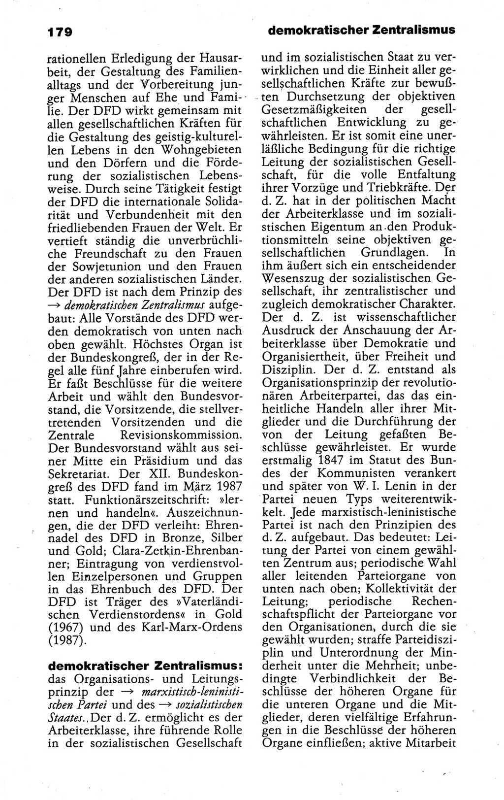 Kleines politisches Wörterbuch [Deutsche Demokratische Republik (DDR)] 1988, Seite 179 (Kl. pol. Wb. DDR 1988, S. 179)