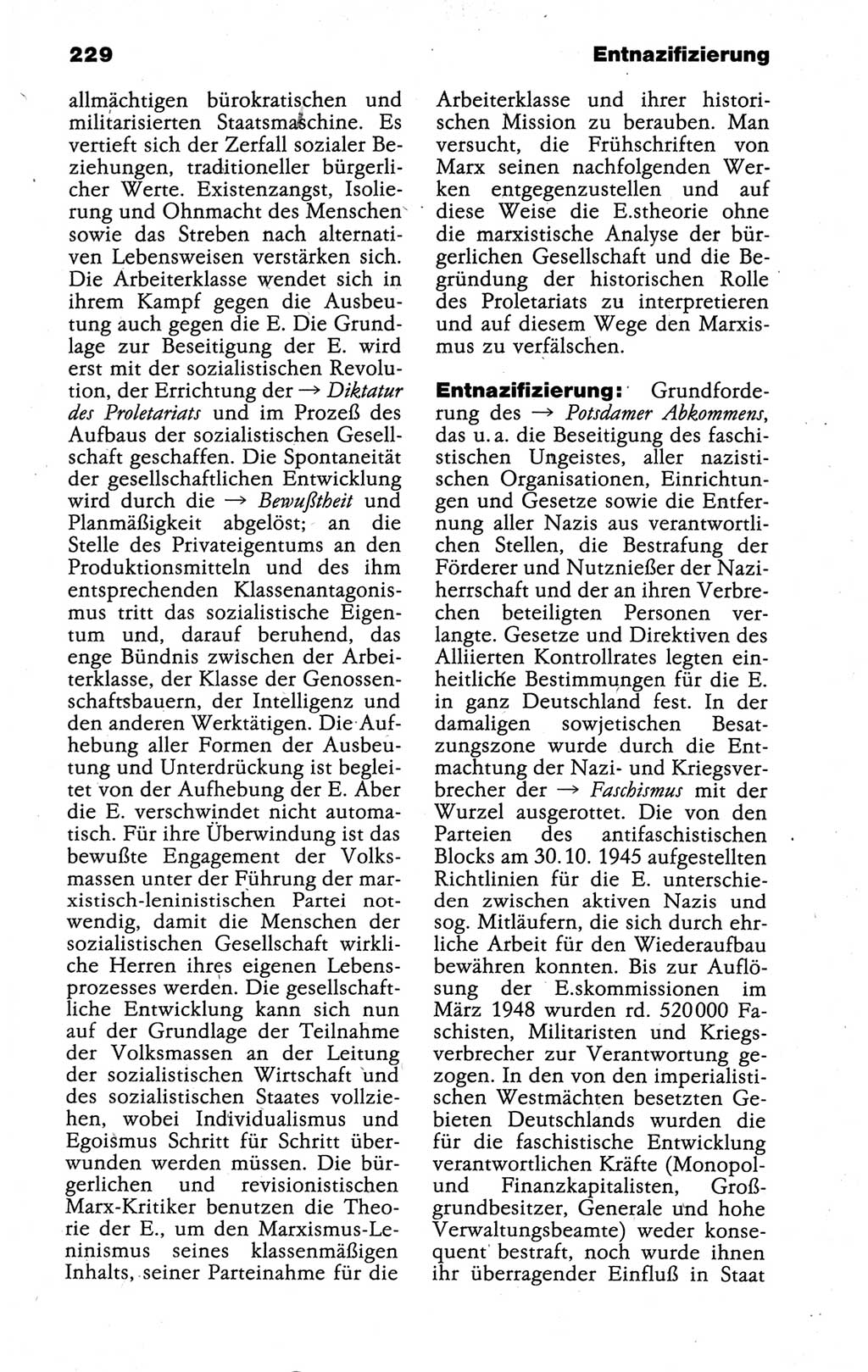 Kleines politisches Wörterbuch [Deutsche Demokratische Republik (DDR)] 1988, Seite 229 (Kl. pol. Wb. DDR 1988, S. 229)