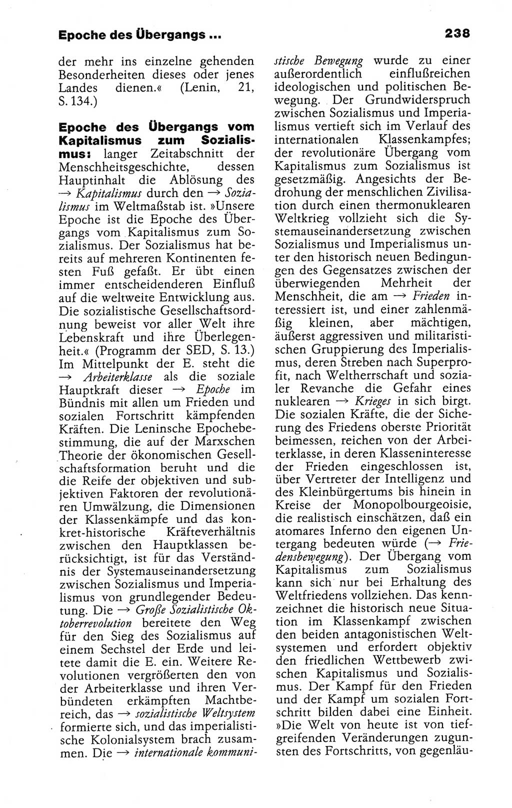 Kleines politisches Wörterbuch [Deutsche Demokratische Republik (DDR)] 1988, Seite 238 (Kl. pol. Wb. DDR 1988, S. 238)