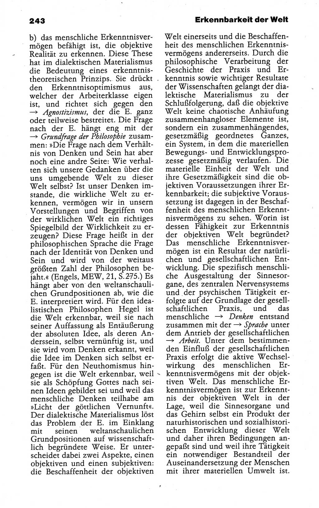 Kleines politisches Wörterbuch [Deutsche Demokratische Republik (DDR)] 1988, Seite 243 (Kl. pol. Wb. DDR 1988, S. 243)