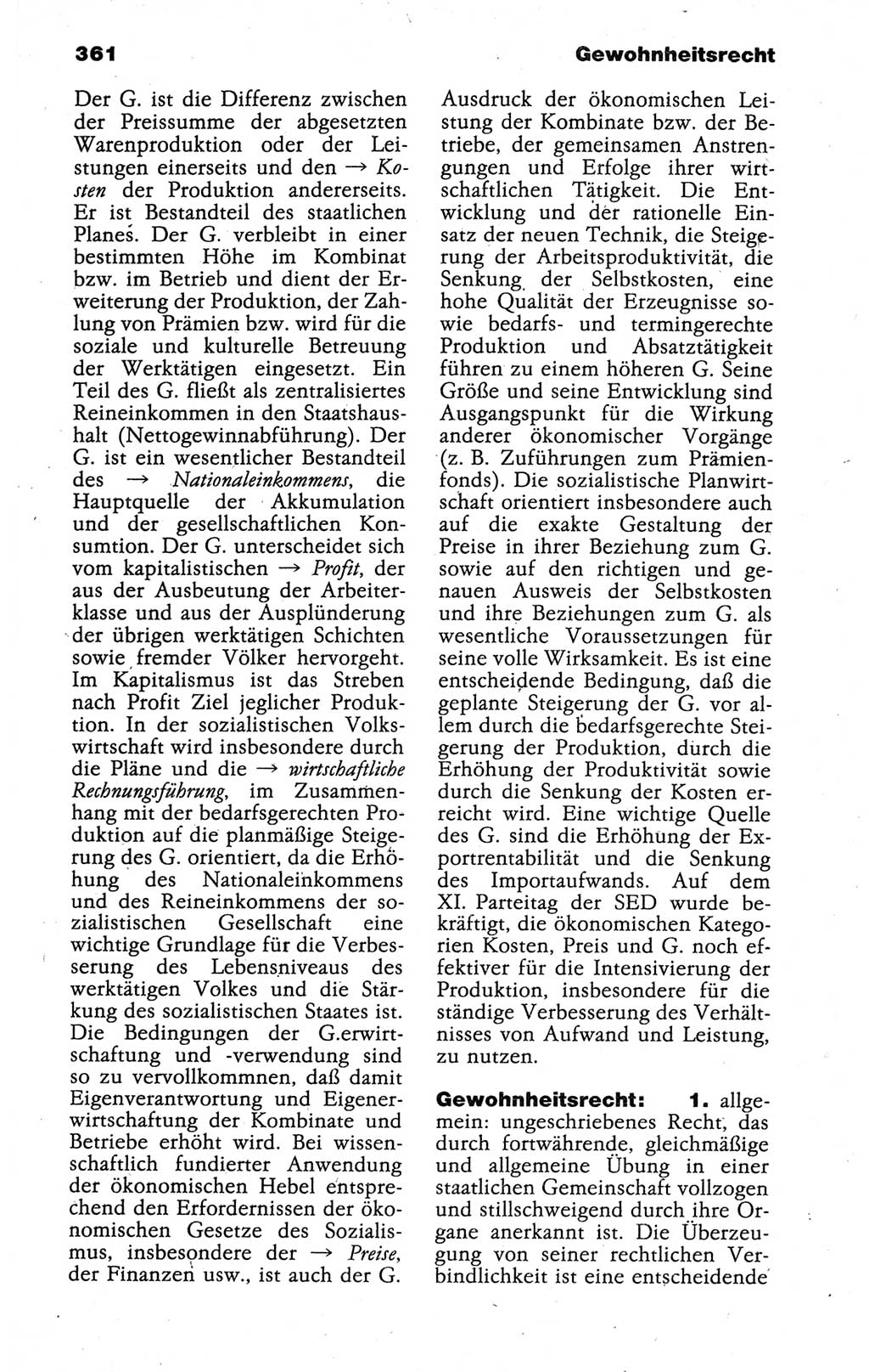 Kleines politisches Wörterbuch [Deutsche Demokratische Republik (DDR)] 1988, Seite 361 (Kl. pol. Wb. DDR 1988, S. 361)