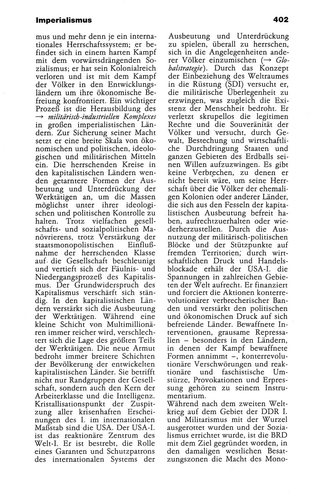 Kleines politisches Wörterbuch [Deutsche Demokratische Republik (DDR)] 1988, Seite 402 (Kl. pol. Wb. DDR 1988, S. 402)