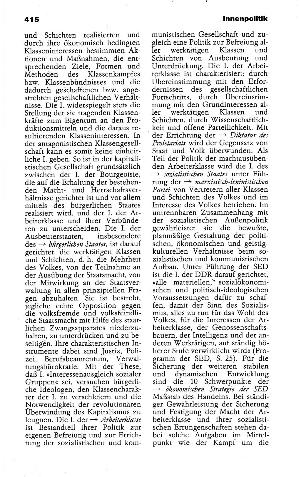 Kleines politisches Wörterbuch [Deutsche Demokratische Republik (DDR)] 1988, Seite 415 (Kl. pol. Wb. DDR 1988, S. 415)
