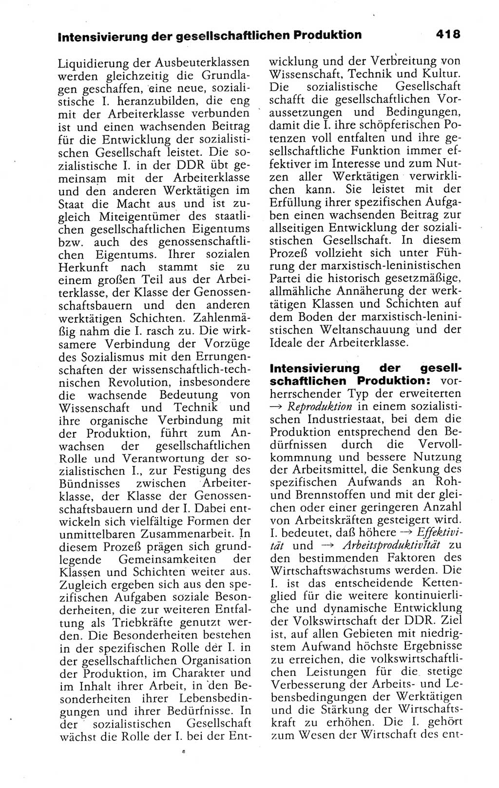Kleines politisches Wörterbuch [Deutsche Demokratische Republik (DDR)] 1988, Seite 418 (Kl. pol. Wb. DDR 1988, S. 418)