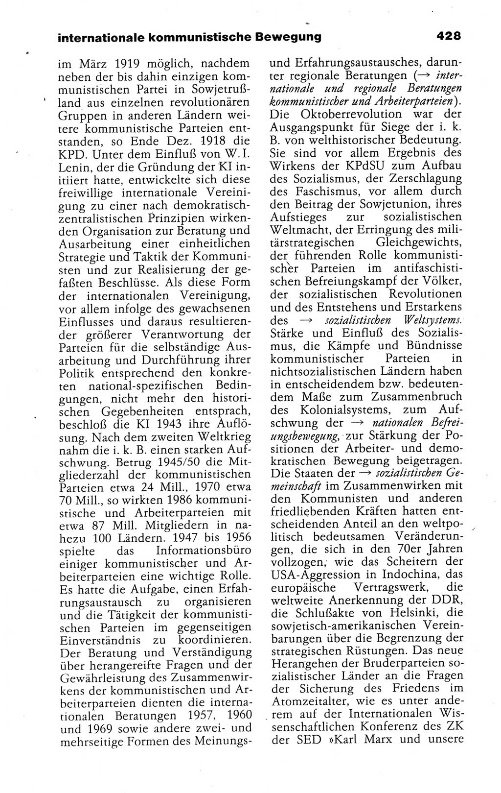 Kleines politisches Wörterbuch [Deutsche Demokratische Republik (DDR)] 1988, Seite 428 (Kl. pol. Wb. DDR 1988, S. 428)