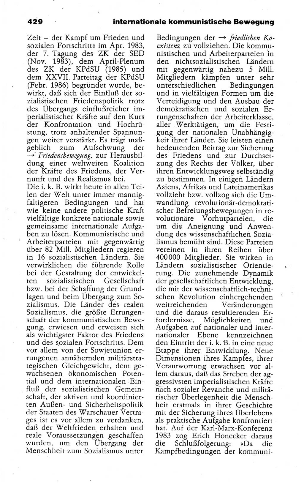 Kleines politisches Wörterbuch [Deutsche Demokratische Republik (DDR)] 1988, Seite 429 (Kl. pol. Wb. DDR 1988, S. 429)