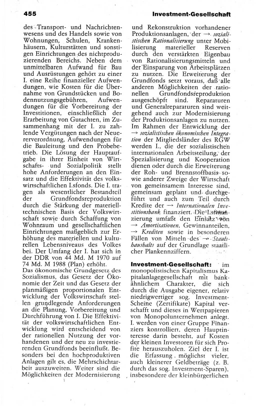 Kleines politisches Wörterbuch [Deutsche Demokratische Republik (DDR)] 1988, Seite 455 (Kl. pol. Wb. DDR 1988, S. 455)