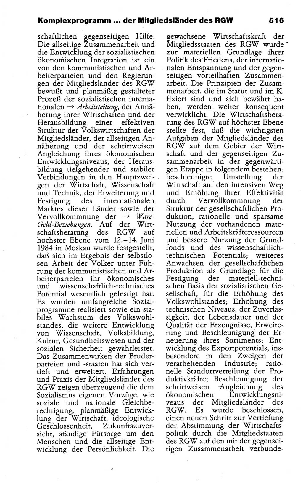 Kleines politisches Wörterbuch [Deutsche Demokratische Republik (DDR)] 1988, Seite 516 (Kl. pol. Wb. DDR 1988, S. 516)