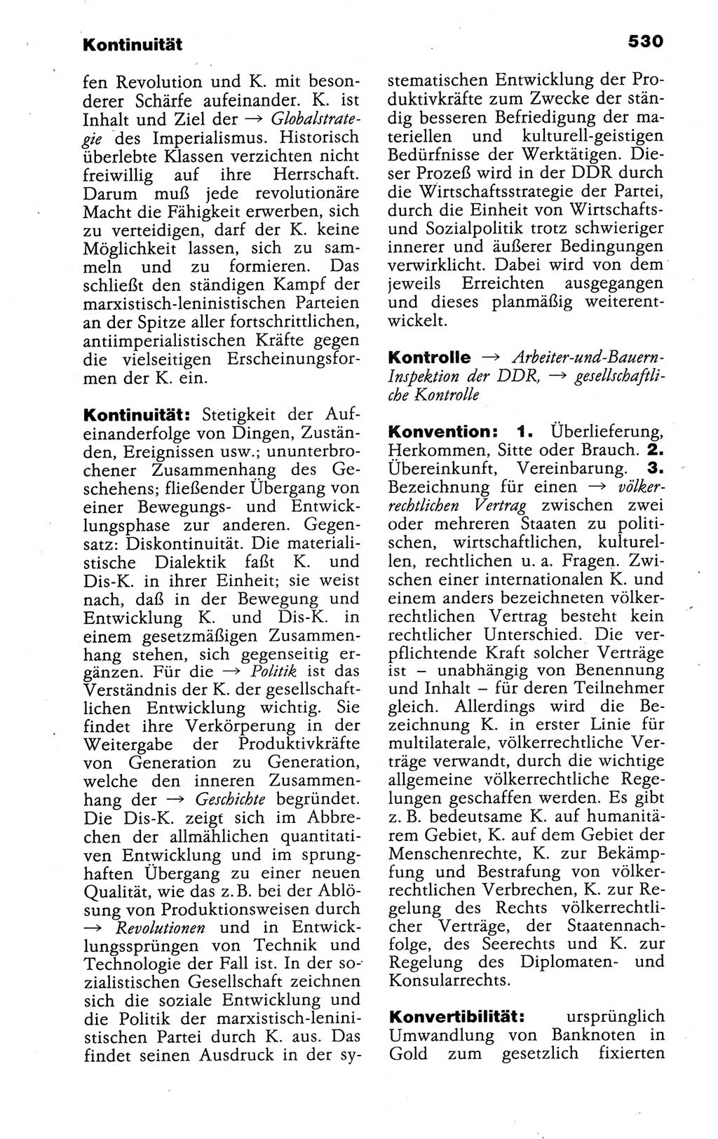Kleines politisches Wörterbuch [Deutsche Demokratische Republik (DDR)] 1988, Seite 530 (Kl. pol. Wb. DDR 1988, S. 530)