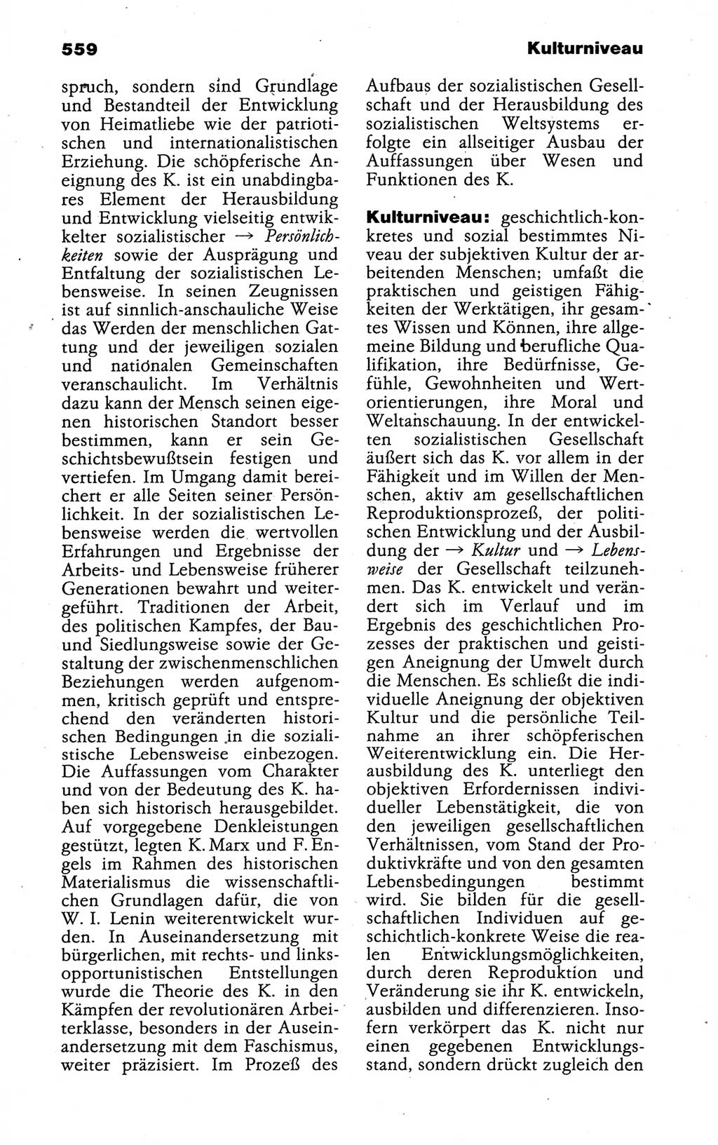 Kleines politisches Wörterbuch [Deutsche Demokratische Republik (DDR)] 1988, Seite 559 (Kl. pol. Wb. DDR 1988, S. 559)