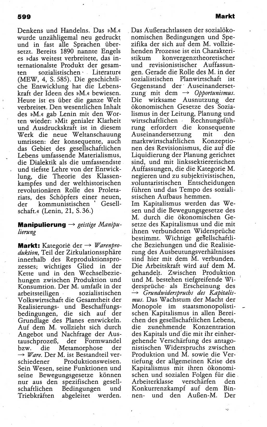 Kleines politisches Wörterbuch [Deutsche Demokratische Republik (DDR)] 1988, Seite 599 (Kl. pol. Wb. DDR 1988, S. 599)