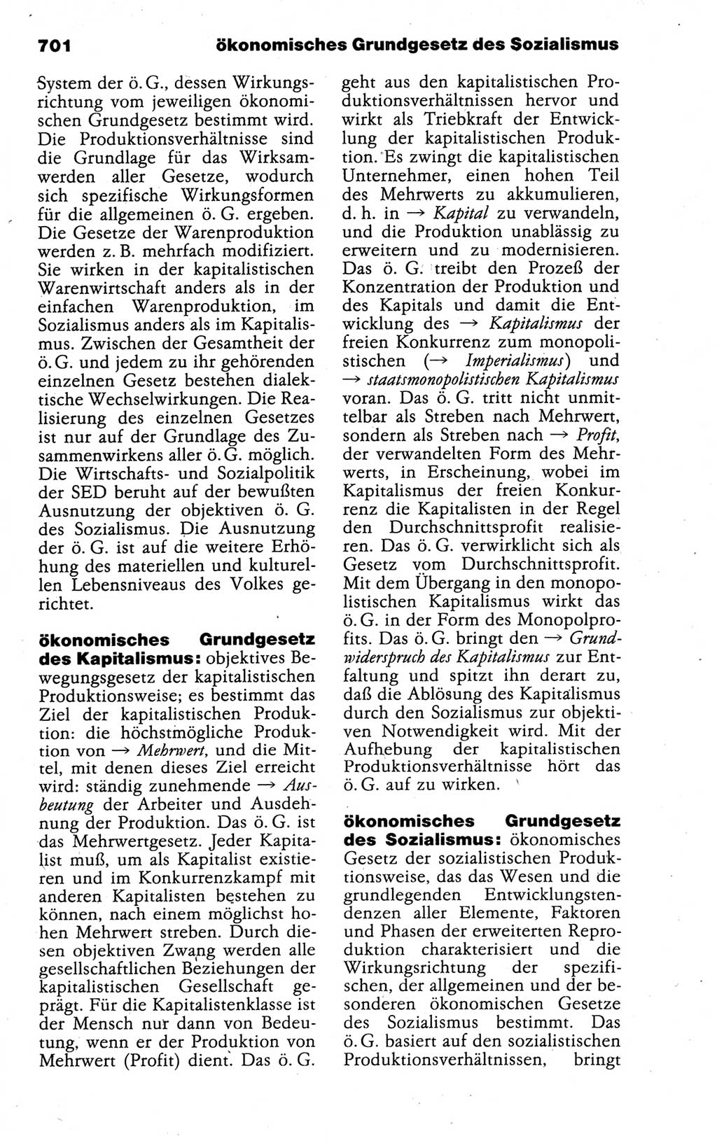 Kleines politisches Wörterbuch [Deutsche Demokratische Republik (DDR)] 1988, Seite 701 (Kl. pol. Wb. DDR 1988, S. 701)