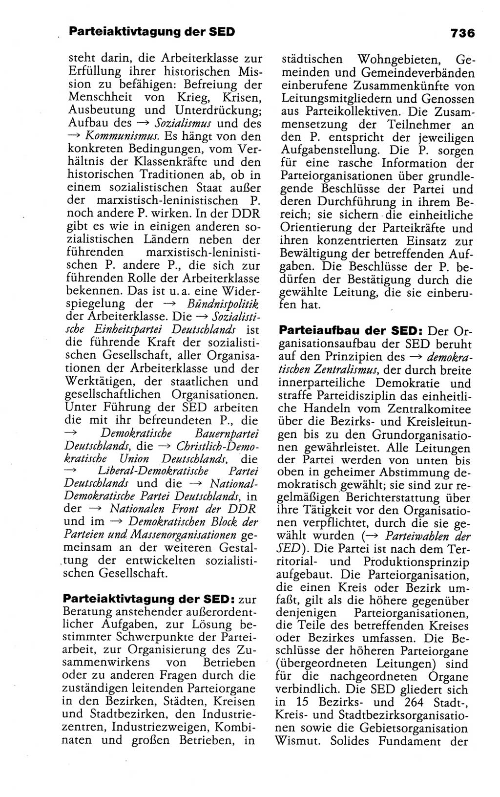 Kleines politisches Wörterbuch [Deutsche Demokratische Republik (DDR)] 1988, Seite 736 (Kl. pol. Wb. DDR 1988, S. 736)