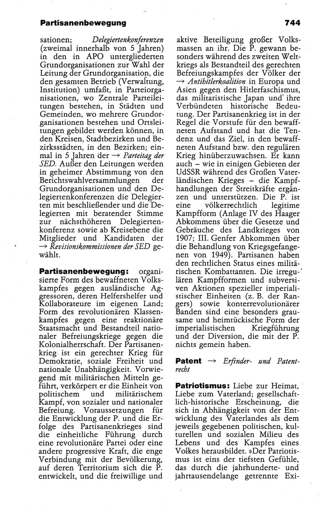 Kleines politisches Wörterbuch [Deutsche Demokratische Republik (DDR)] 1988, Seite 744 (Kl. pol. Wb. DDR 1988, S. 744)