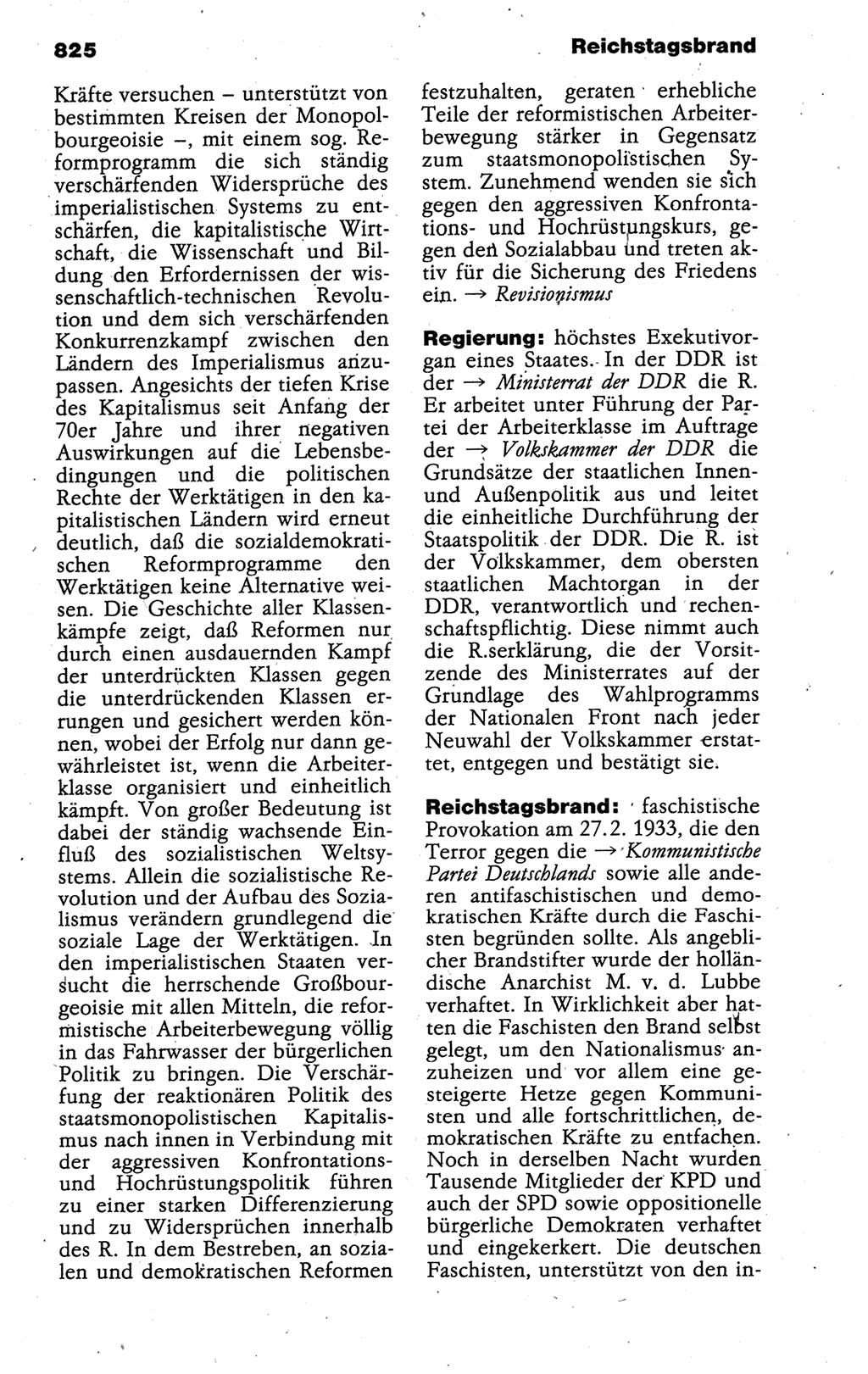 Kleines politisches Wörterbuch [Deutsche Demokratische Republik (DDR)] 1988, Seite 825 (Kl. pol. Wb. DDR 1988, S. 825)