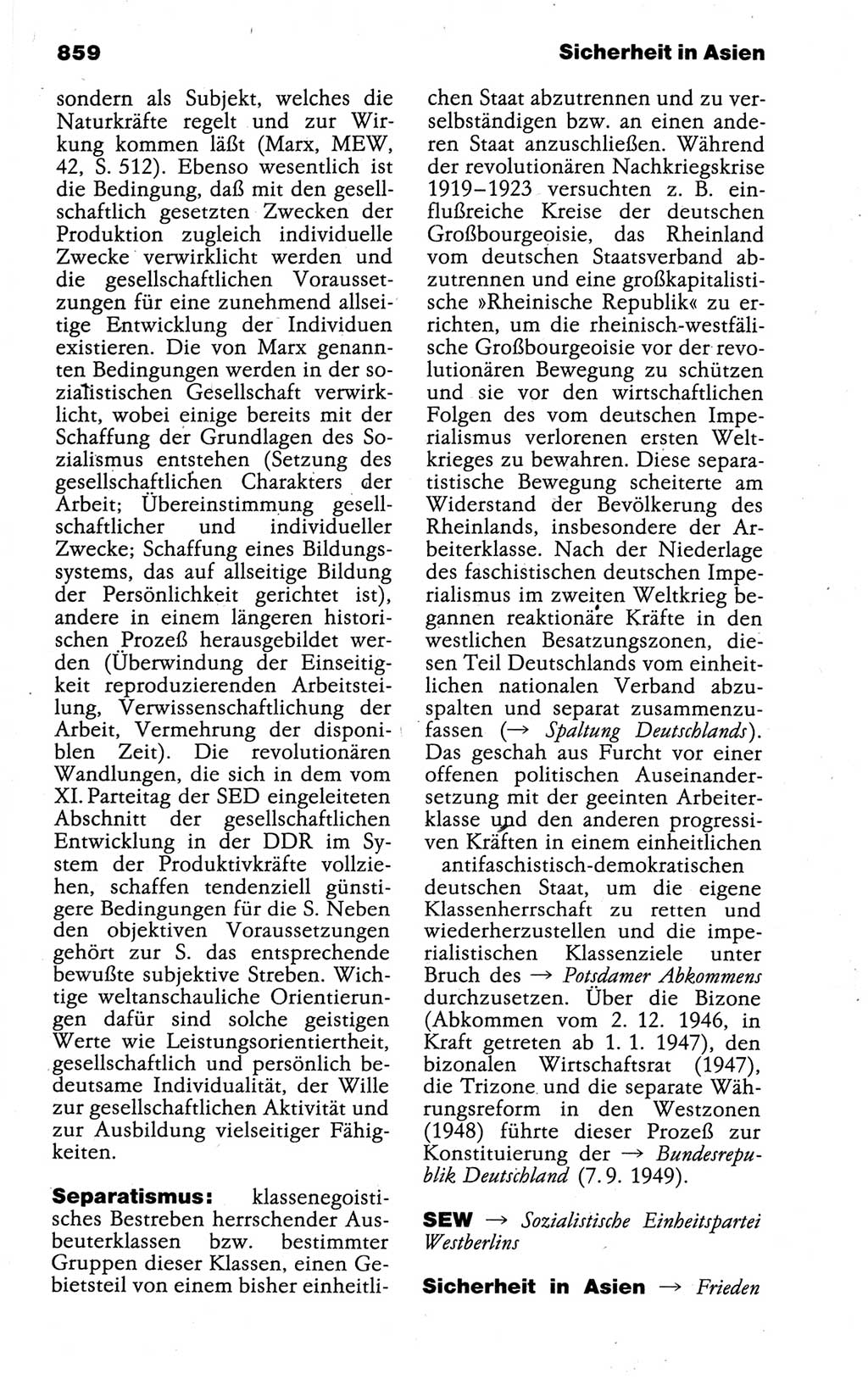 Kleines politisches Wörterbuch [Deutsche Demokratische Republik (DDR)] 1988, Seite 859 (Kl. pol. Wb. DDR 1988, S. 859)