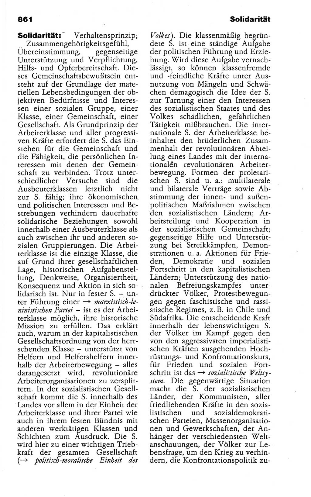 Kleines politisches Wörterbuch [Deutsche Demokratische Republik (DDR)] 1988, Seite 861 (Kl. pol. Wb. DDR 1988, S. 861)