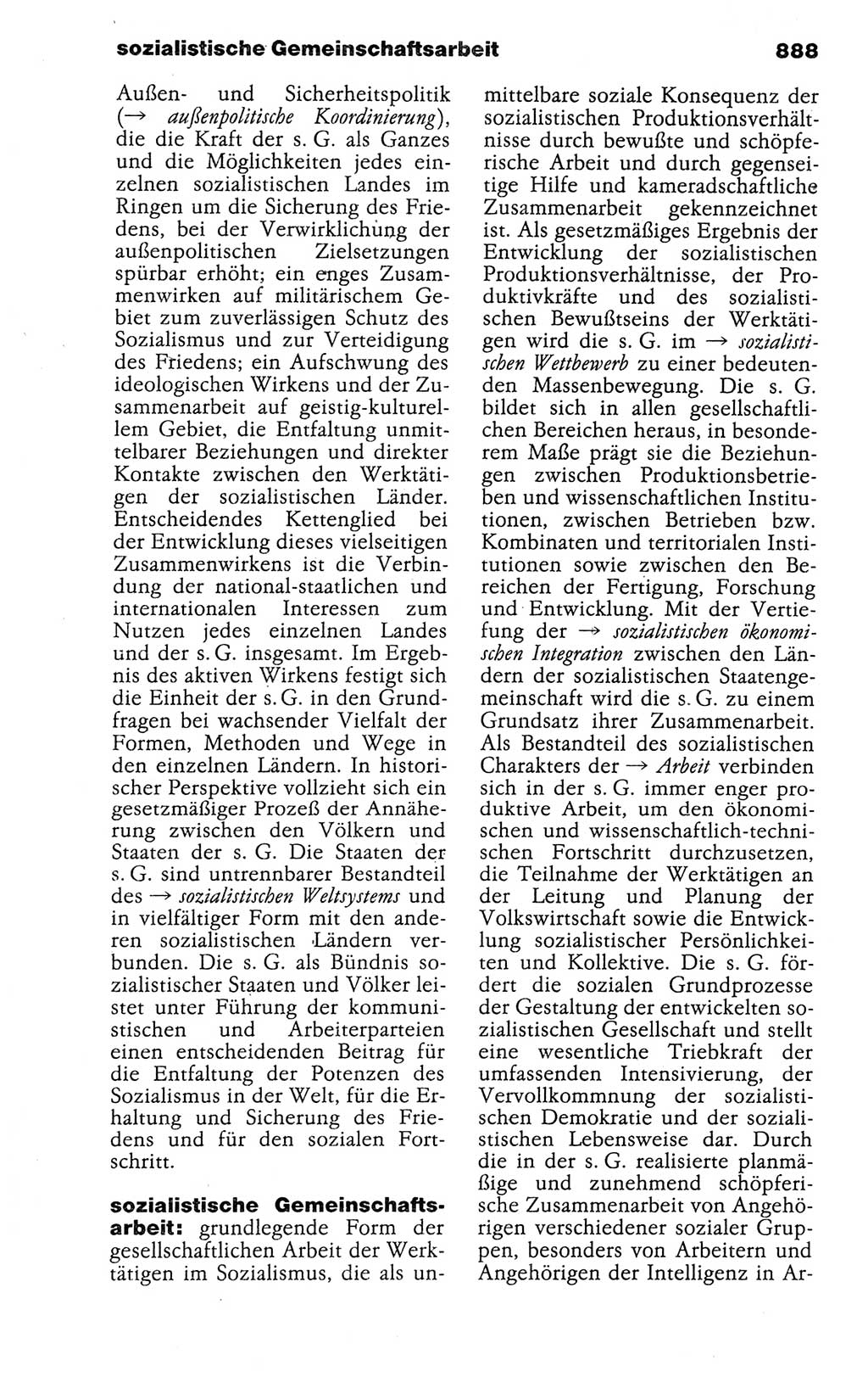Kleines politisches Wörterbuch [Deutsche Demokratische Republik (DDR)] 1988, Seite 888 (Kl. pol. Wb. DDR 1988, S. 888)