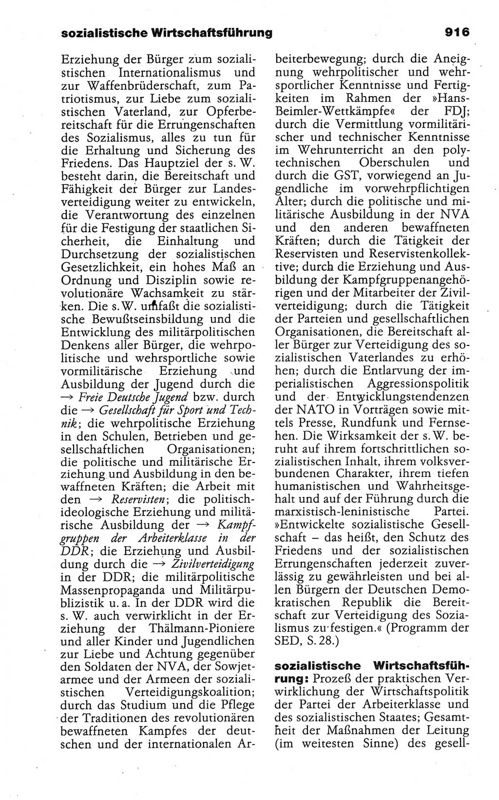 Kleines politisches Wörterbuch [Deutsche Demokratische Republik (DDR)] 1988, Seite 916 (Kl. pol. Wb. DDR 1988, S. 916)