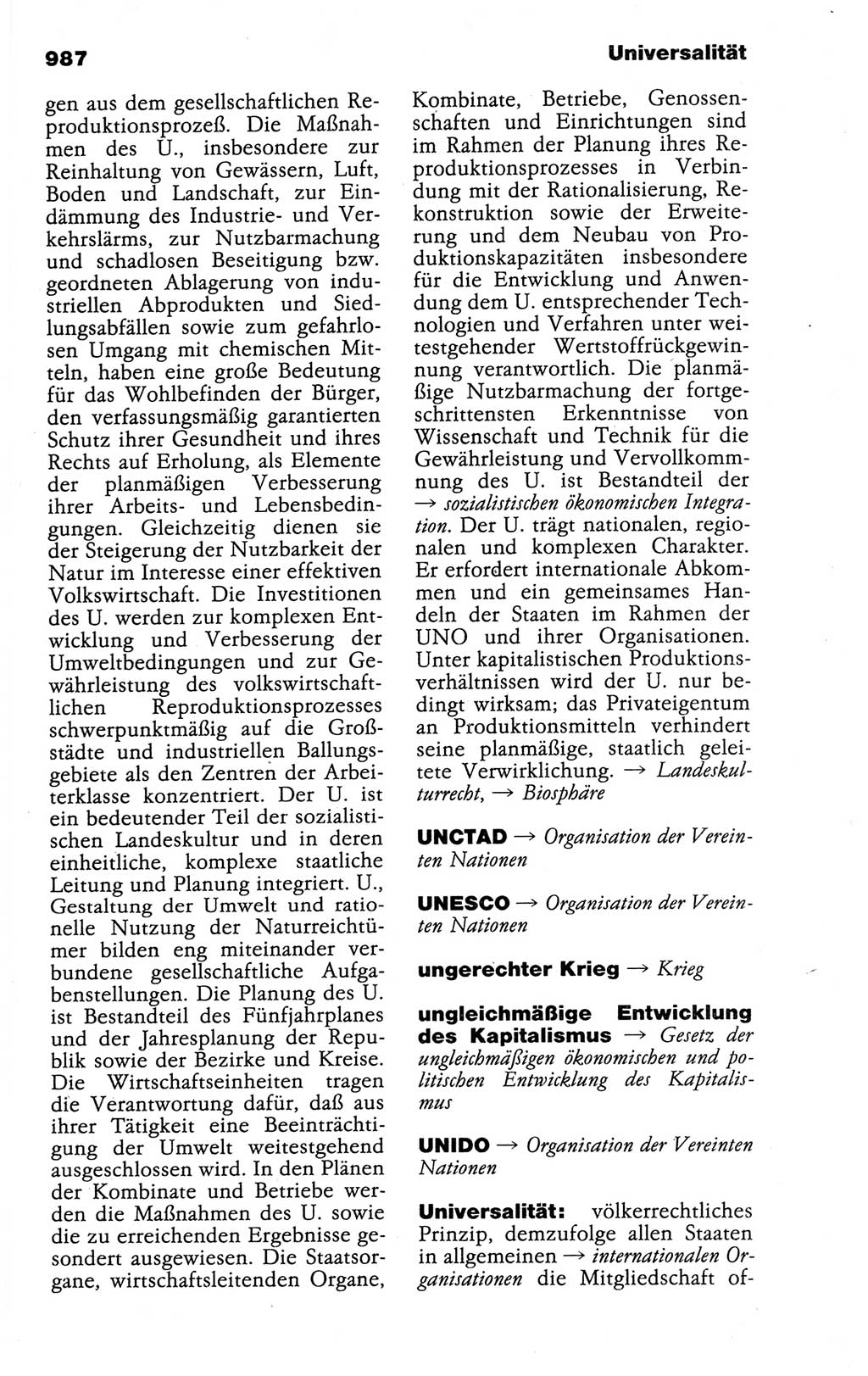 Kleines politisches Wörterbuch [Deutsche Demokratische Republik (DDR)] 1988, Seite 987 (Kl. pol. Wb. DDR 1988, S. 987)