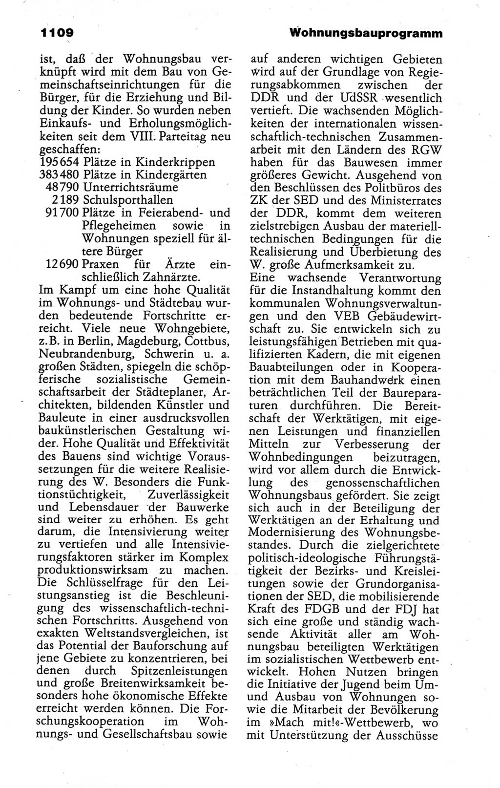 Kleines politisches Wörterbuch [Deutsche Demokratische Republik (DDR)] 1988, Seite 1109 (Kl. pol. Wb. DDR 1988, S. 1109)